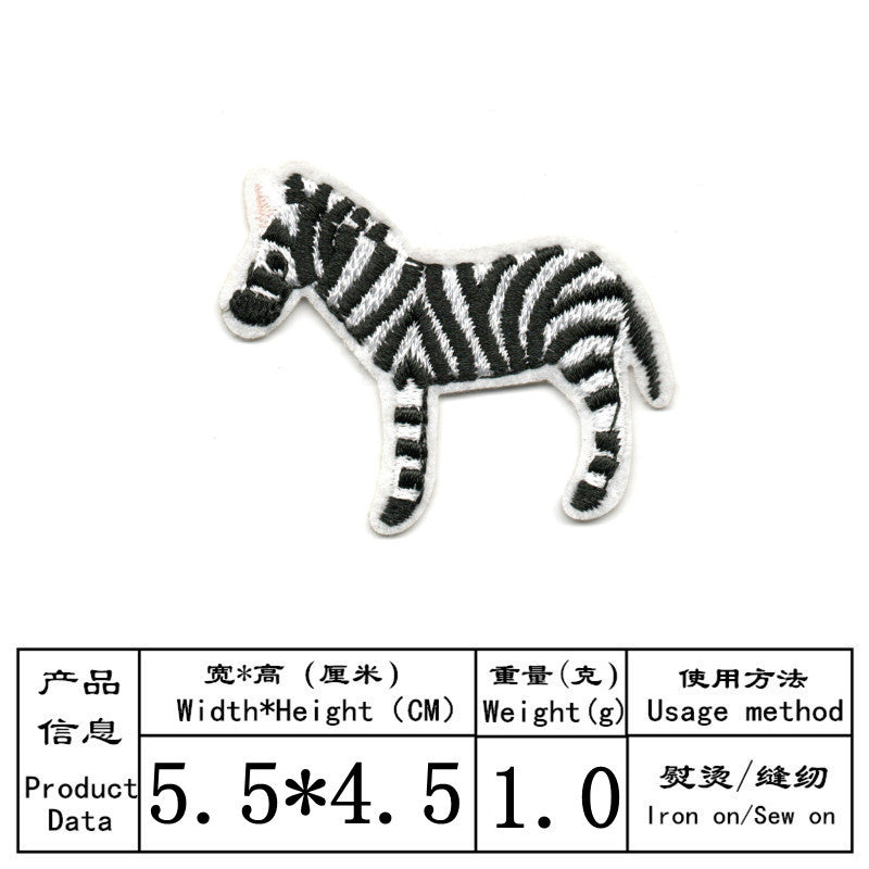 Wholesale Embroidered Cartoon Animal Patches 16Pcs For Hats Clothing DIY Decorative Craft Supply OLY Exclusive