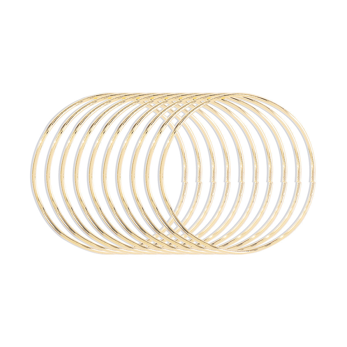 Pulsera irregular multicapa metálica al por mayor