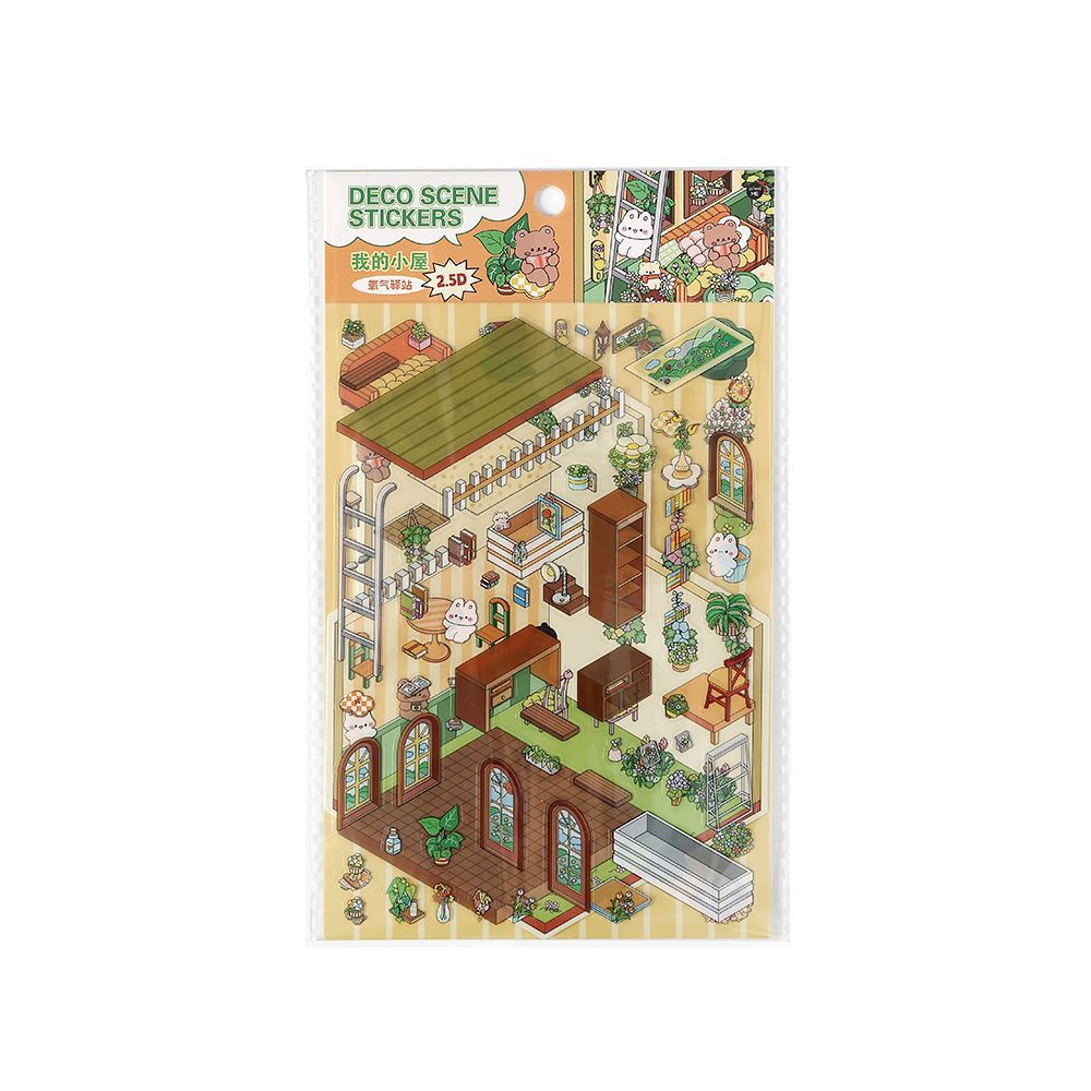 Wholesale My little house series 3D three-dimensional landscape sticker notebook DIY