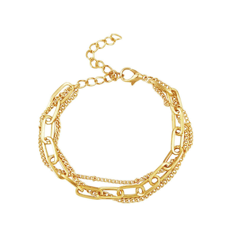 Wholesale Design gold simple multi-layer bracelet