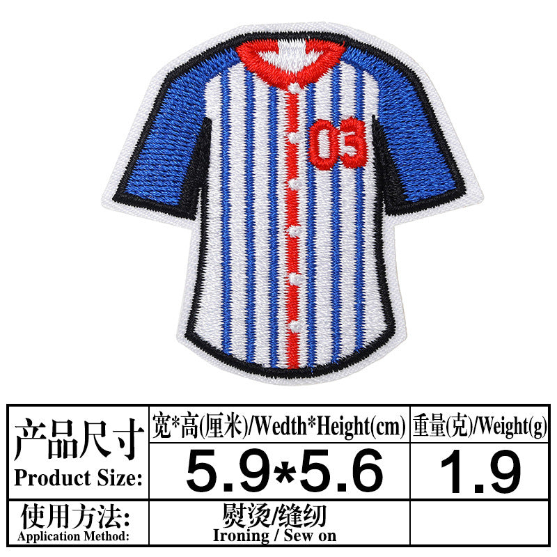 Wholesale Cartoon Baseball Football Embroidery DIY Patches
