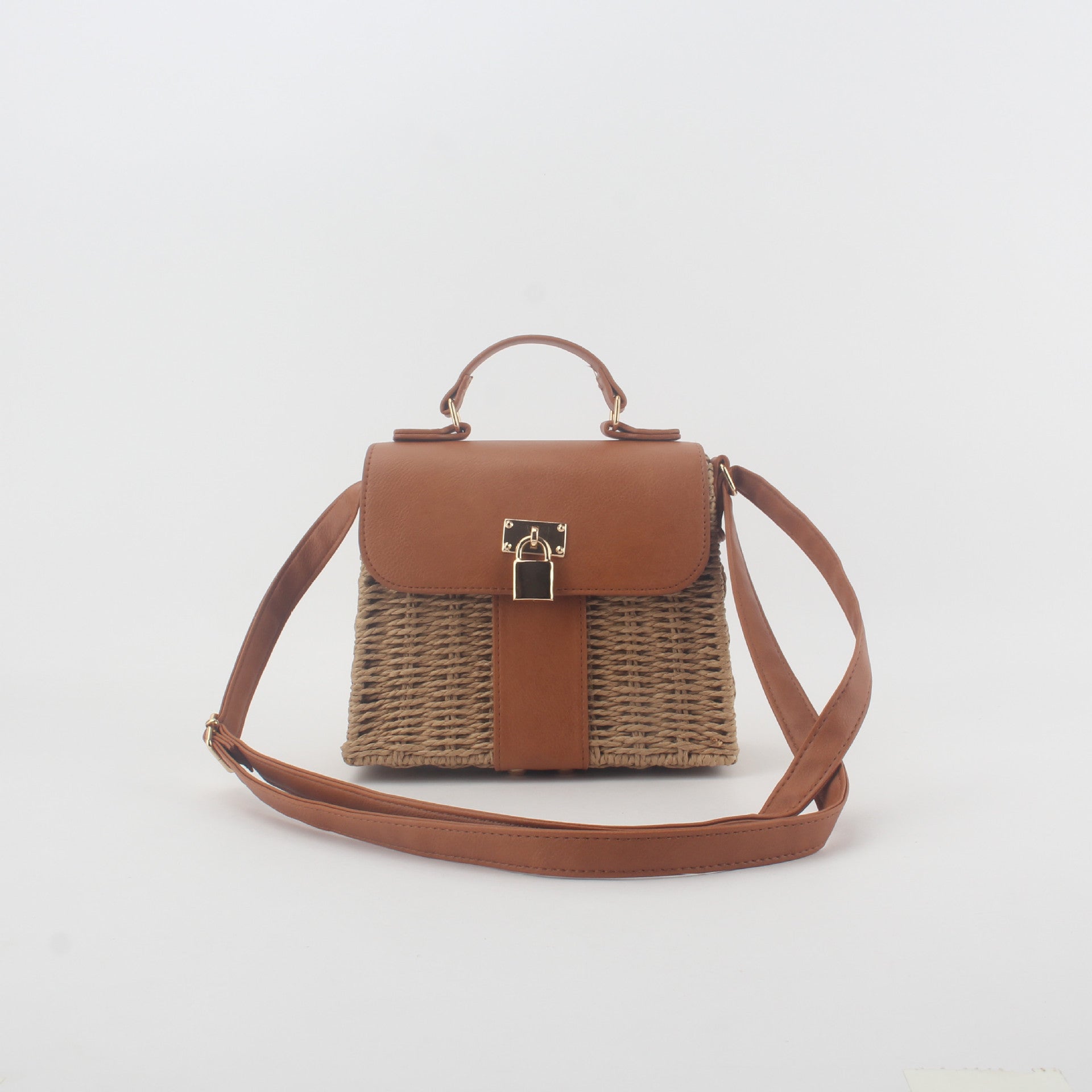 Wholesale Straw Crossbody Bag Versatile Small Square Handbag