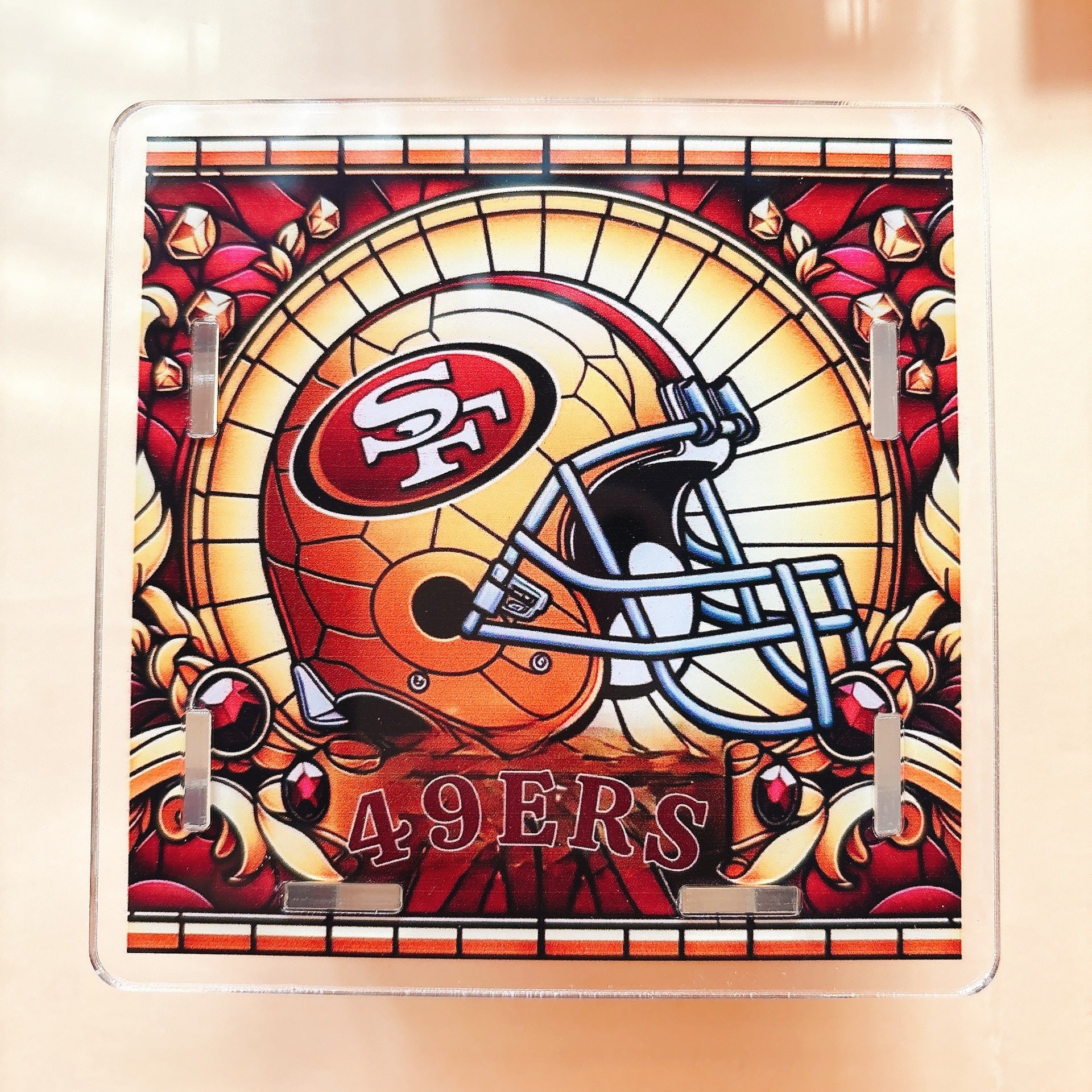 Wholesale Sporting Acrylic Pen Holder Popular Pen Box Creative Gift Stationery Student 10cm