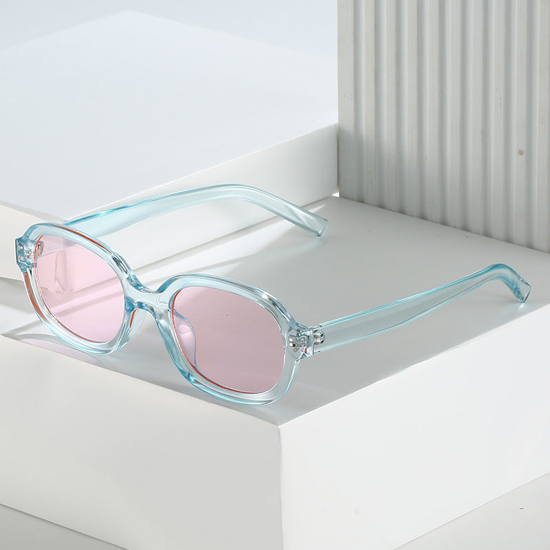 Wholesale Square Fashion All-match Rivet Small Square Frame Sunglasses