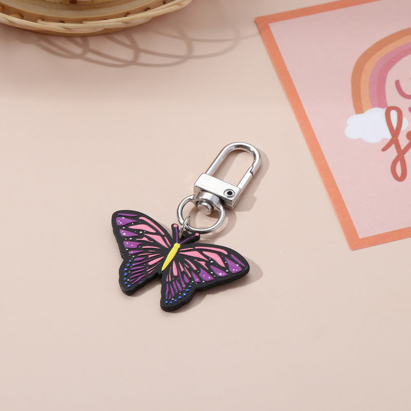 Wholesale Colorful Butterfly Rainbow Keychain