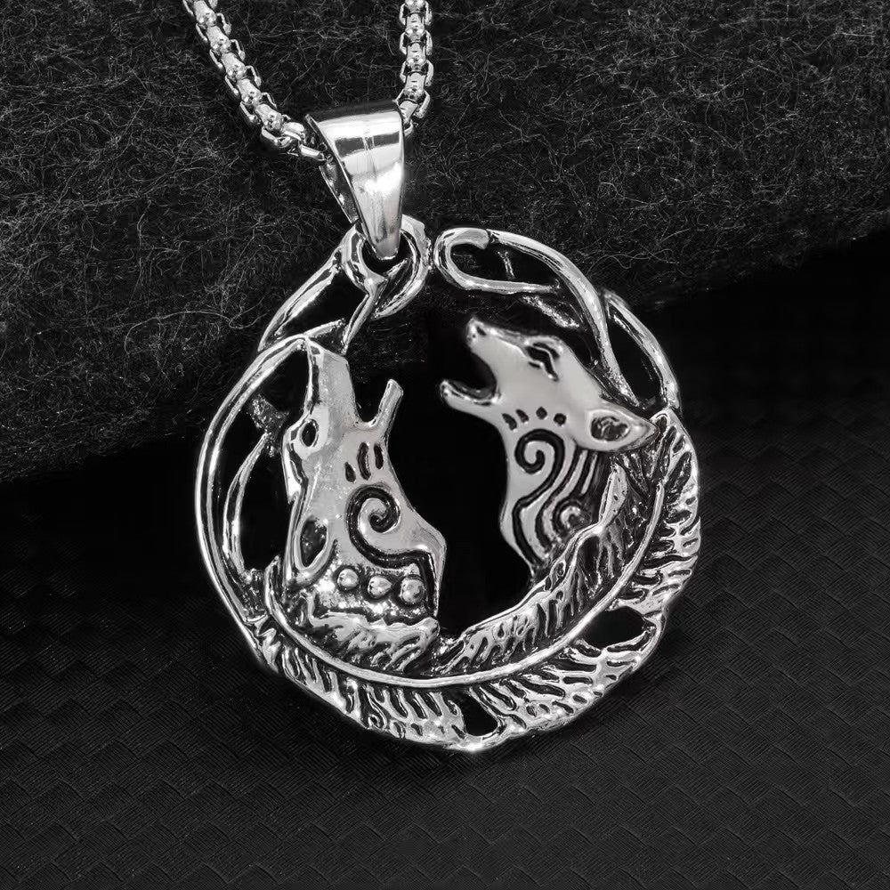 Wholesale Vintage Eagle Wings Alloy Pendant Necklace