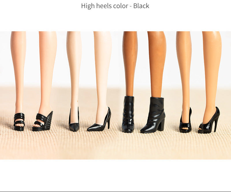 Wholesale Dolls High Heels Multi-Color Fashionable Accessories Doll clothes