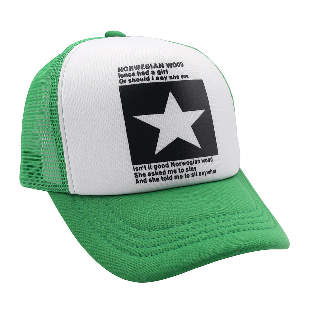Wholesale  GALLERY DEPT New Trendy BAPE Mesh Trucker Cap Casual Letters Baseball Cap