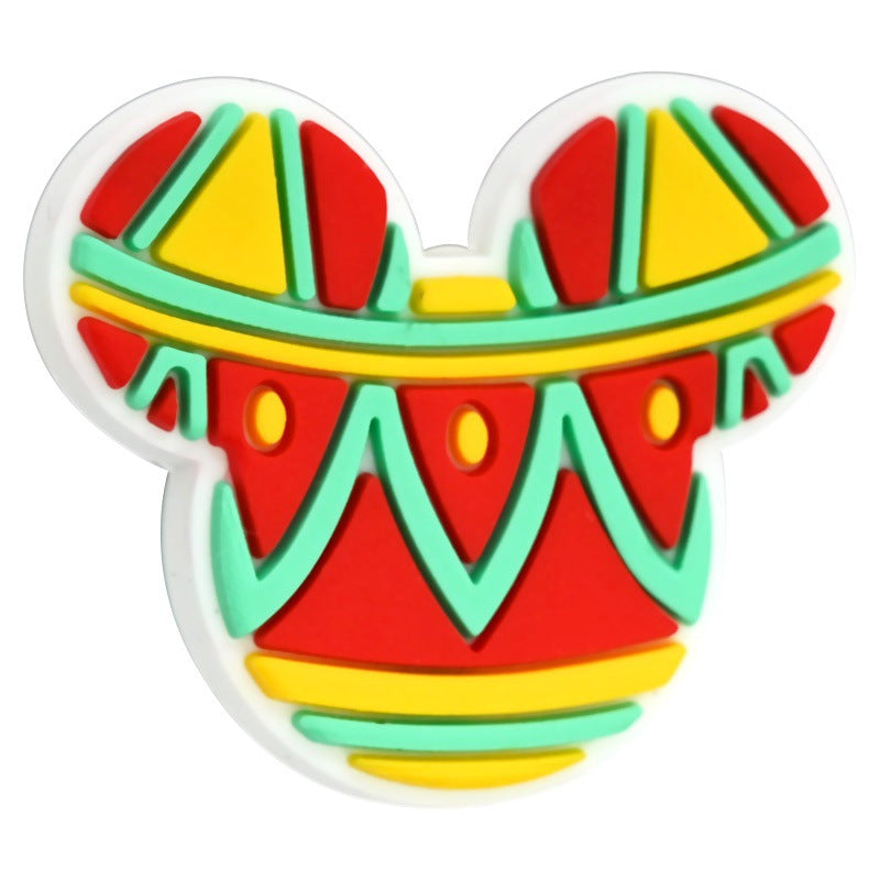 Wholesale  Random 100pcs/pack  Colorful Cartoon Series Soft Rubber Beads