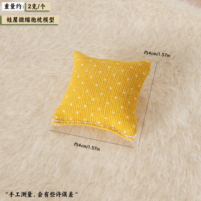 Wholesale Miniature Pillow Sofa Pillow Living Room Model Doll Accessories