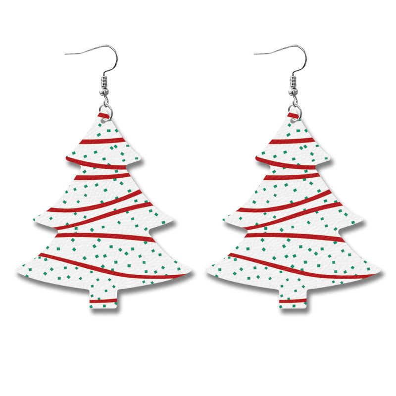 Wholesale Western Style Christmas Tree Earrings