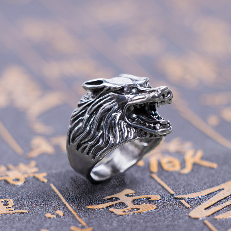 Wholesale Gothic Punk Exaggeration Alloy Adjustable Rings