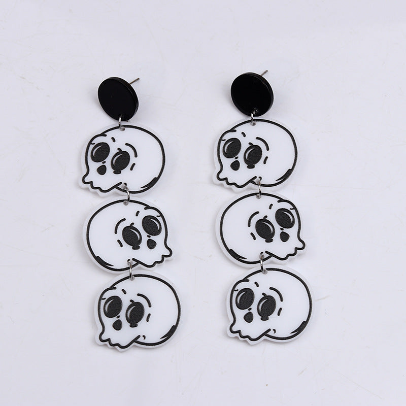 Wholesale Gothic Halloween Blood Knife Acrylic Earrings