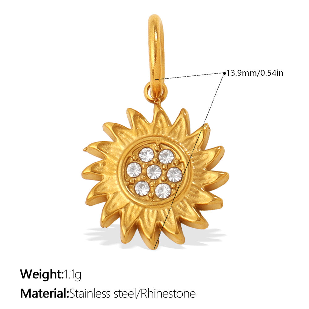 Wholesale Star Moon Angel Diamond Set Necklace Pendant Accessories