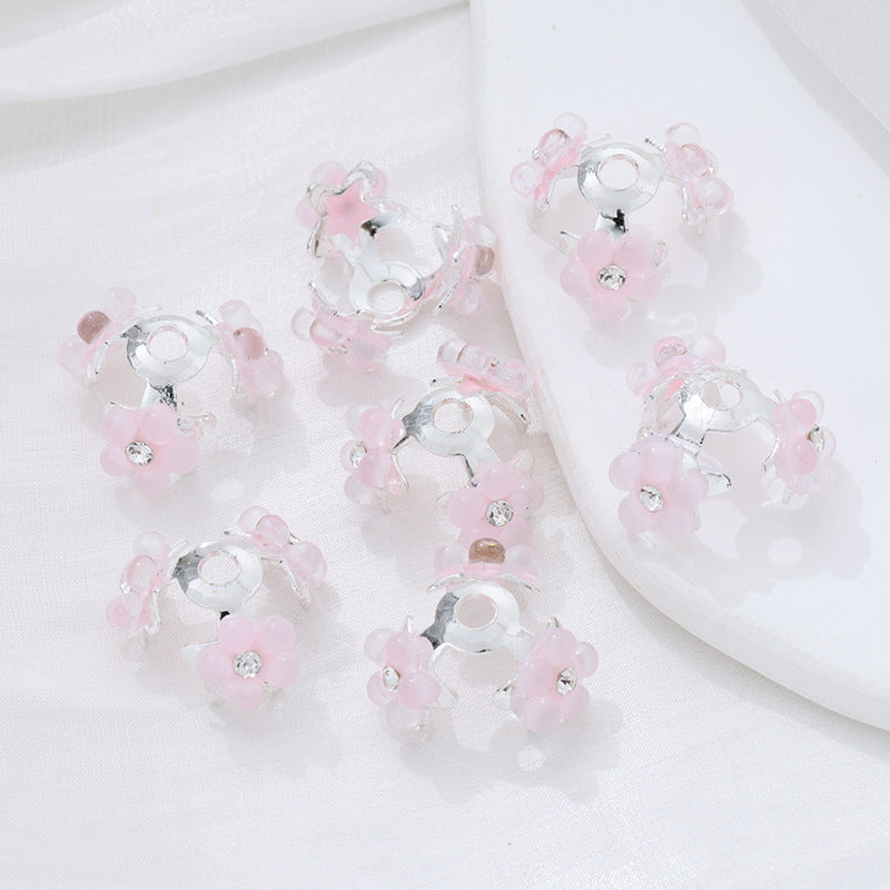 Wholesale 10pcs Five pointed star flower tray Beads