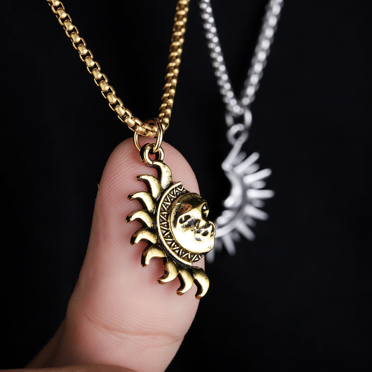 Wholesale asymmetrical accessories men's titanium steel necklace