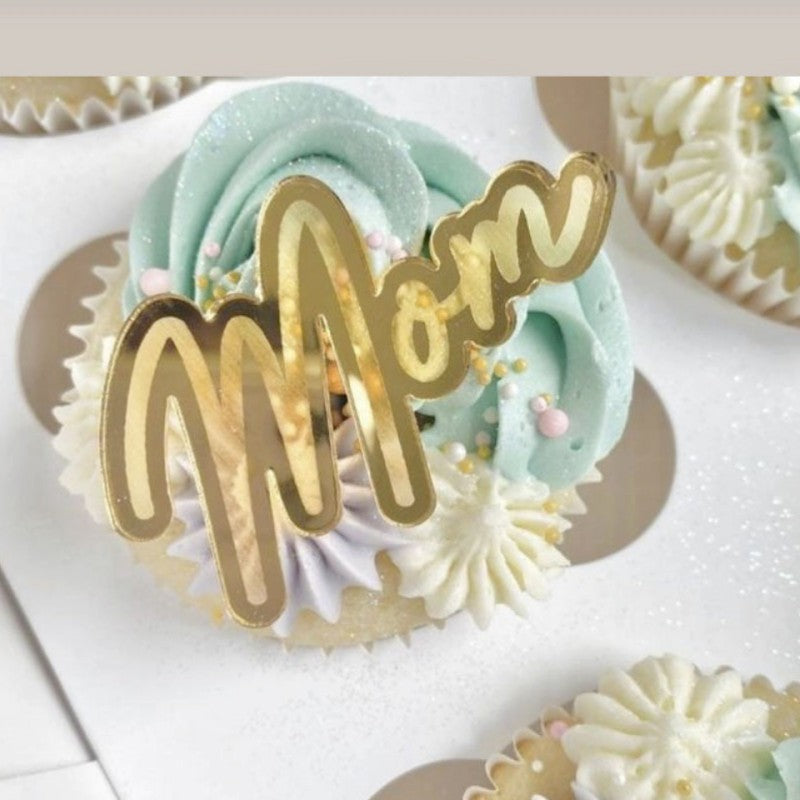 Wholesale10PCS/PACK Mother's Day Acrylic Cake Decoration