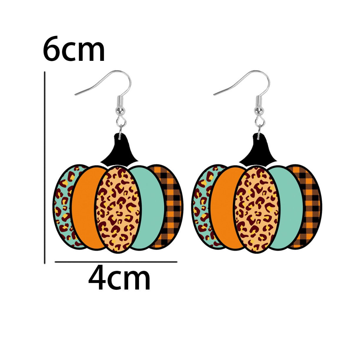 Wholesale Leather Earrings Autumn Thanksgiving Dwarf Pumpkin Earrings