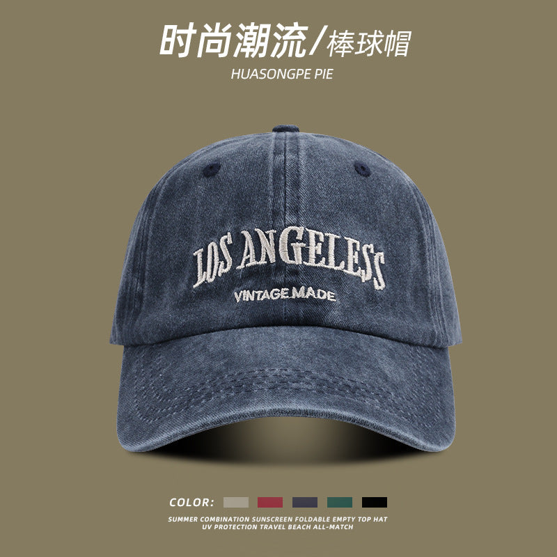 Wholesale Retro American Style Washed Versatile Casual Baseball Cap