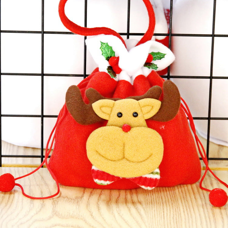 Wholesale Christmas Brushed Apple Bag Guest Gift Candy Packaging Bag