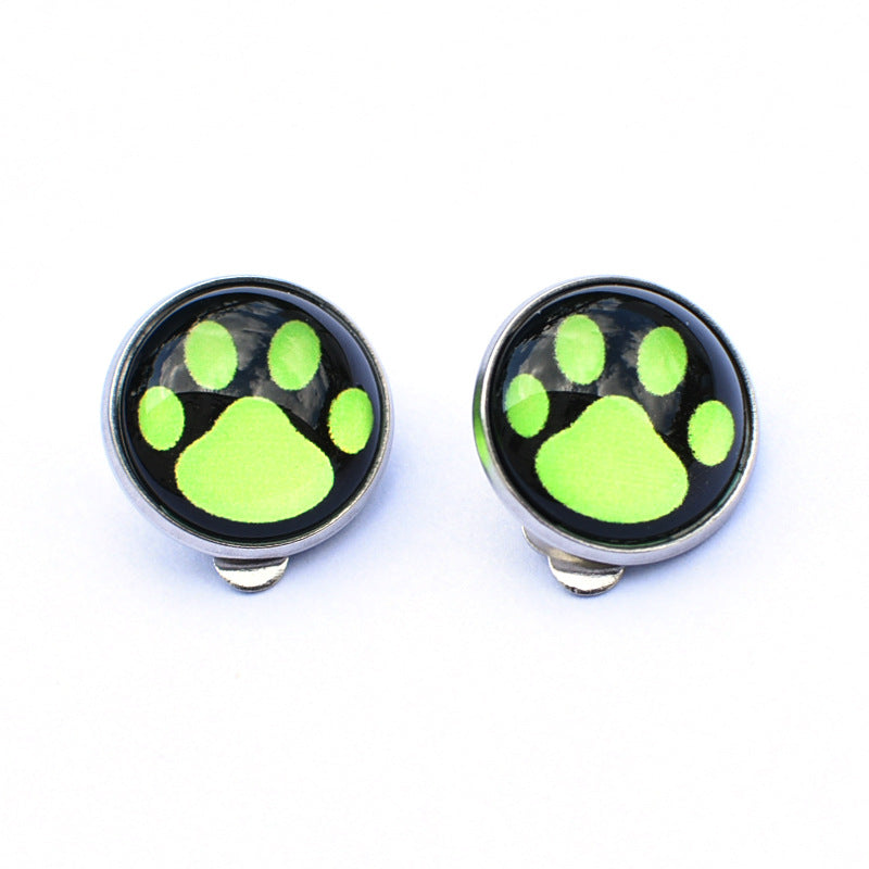 Wholesale Seven-spotted ladybug polka dot girl stainless steel ear clip