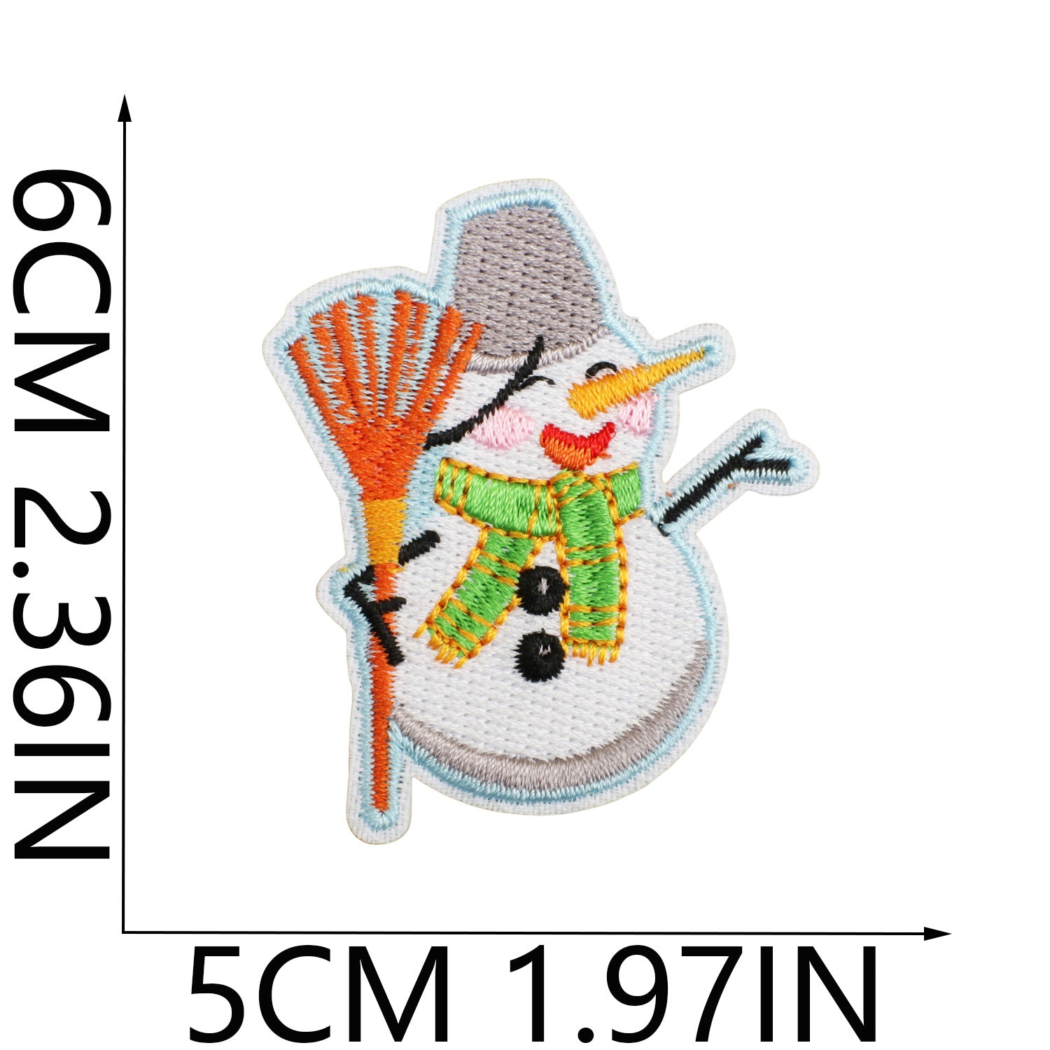 Wholesale Polyester Iron On Christmas Embroidered Patches Bells Stars Cartoon Design For Clothing DIY