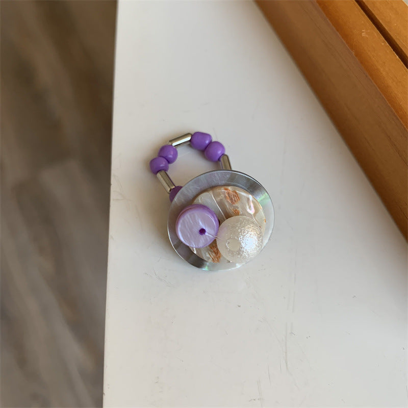 Wholesale Retro beaded cool elastic stacking ring