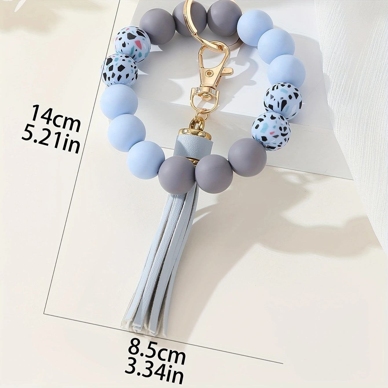 Wholesale Camouflage water-transfer silicone wrist bracelet key ring