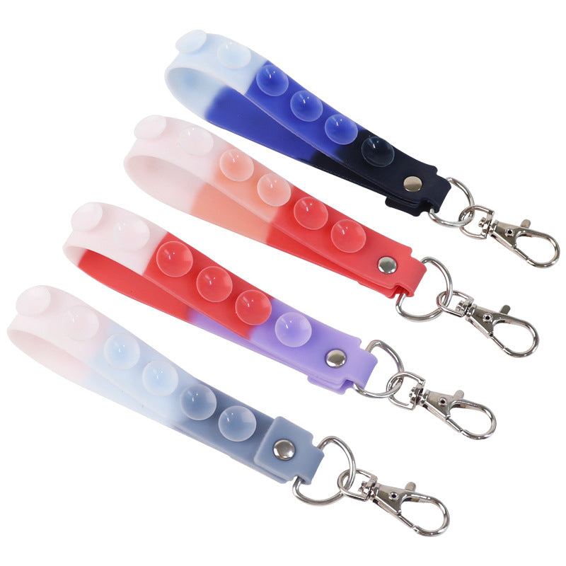 Wholesale 10PCS Silicone Suction Cup Keychain