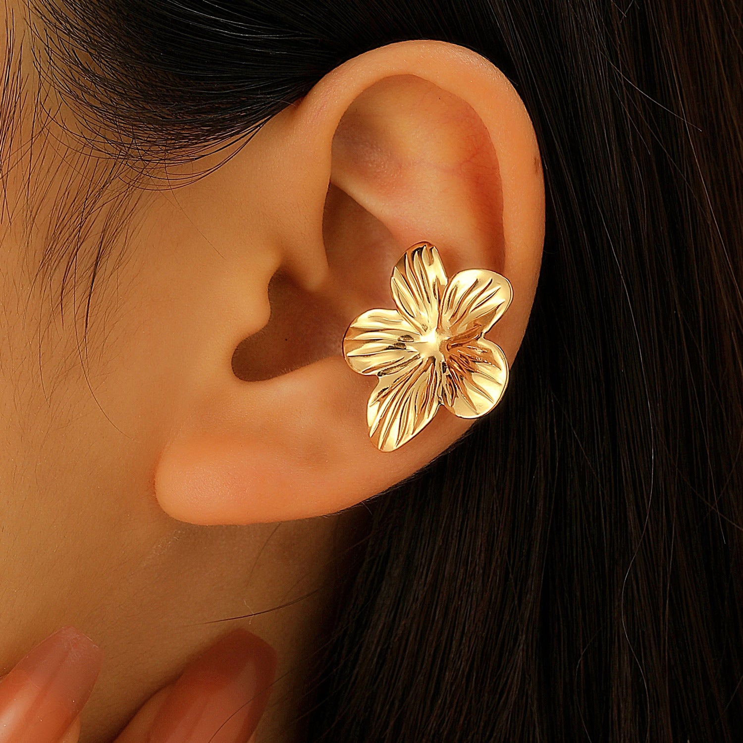 Wholesale Starfish Sun Moon Flower Ear Cuff No Piercing Women Vacation Style Fashion Accessory