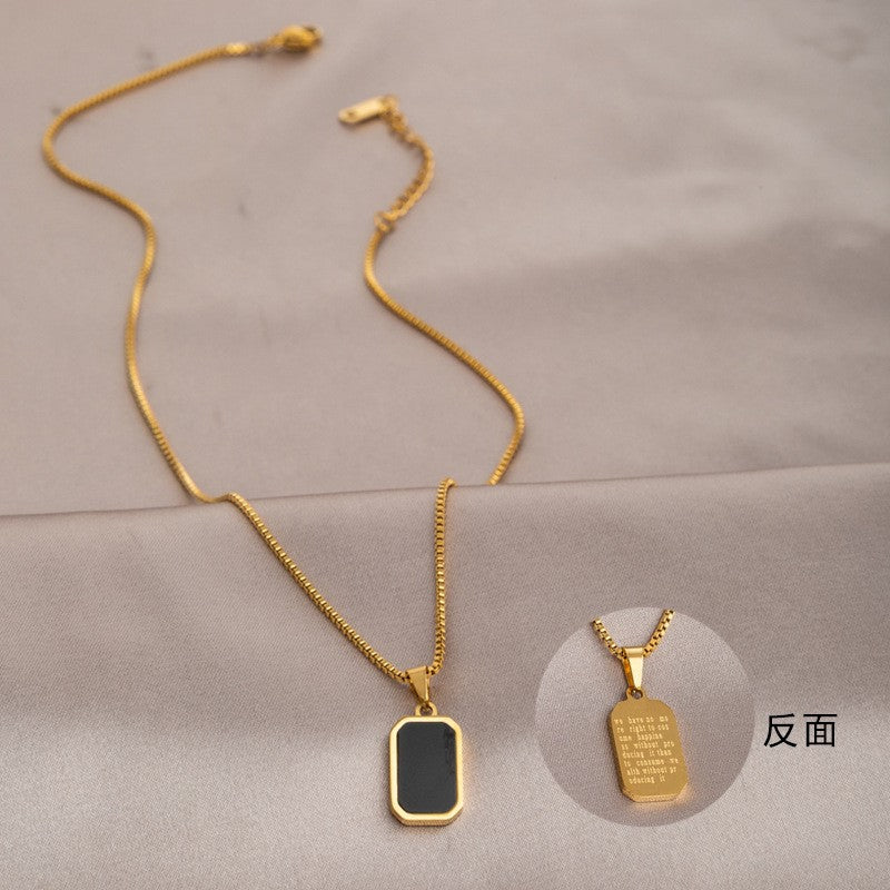 Wholesale Gold Titanium Steel Necklace for Women,  Non-Fading