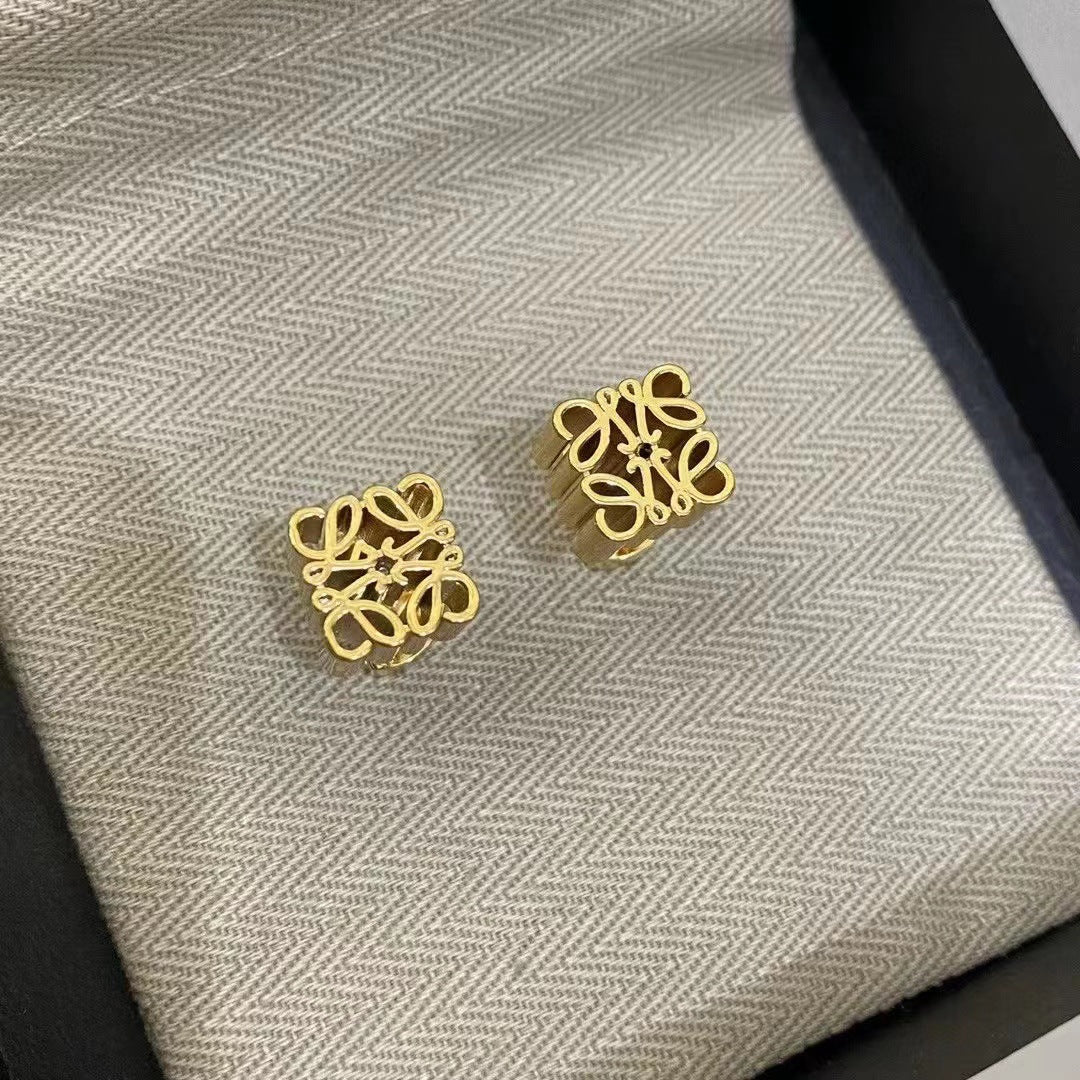 Wholesale Carved gold pendant diamond earrings