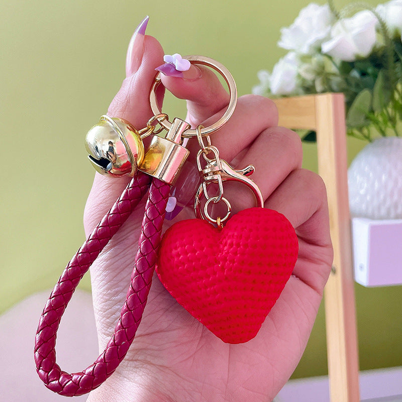 Wholesale Resin Yarn Love Keychains