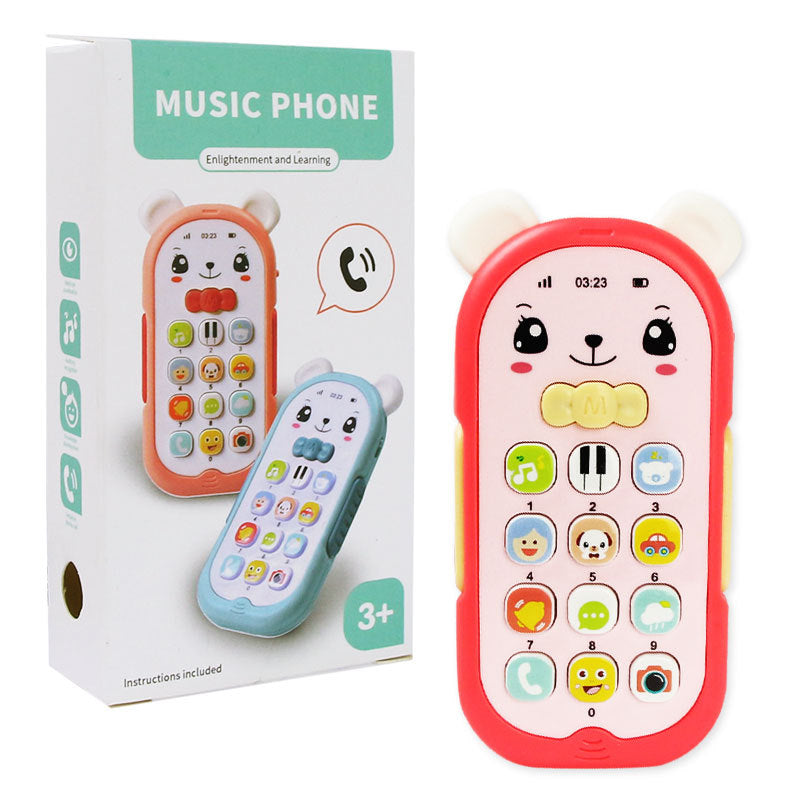 Wholesale Plastic Children's  Toys Simulated Lighting, Music, Baby Soothing Small Mobile Phones