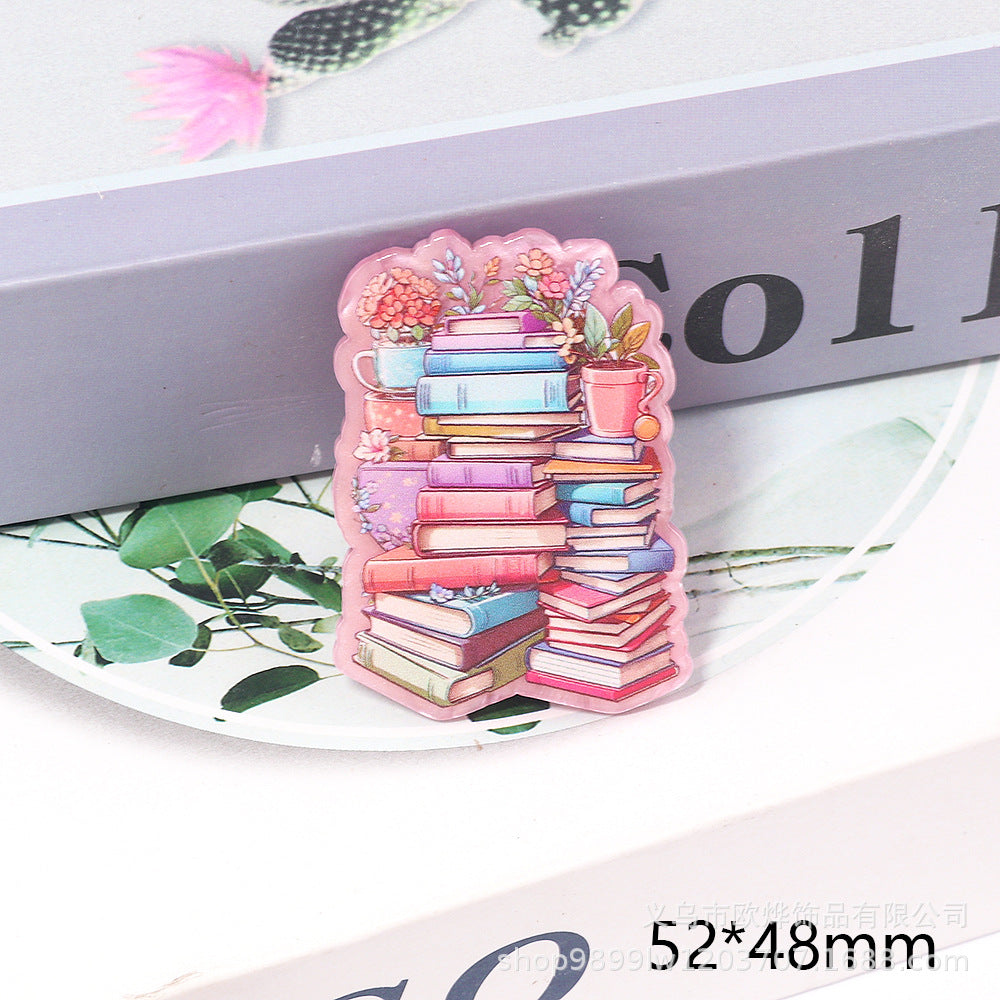 Wholesale 10pcs Cartoon Cute Acrylic flatbacks DIY