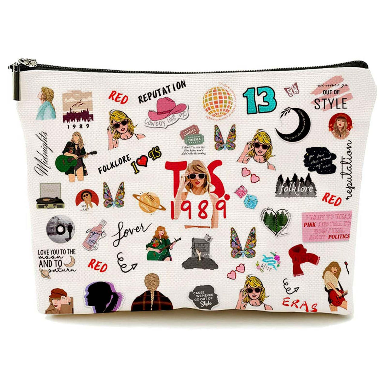 Wholesale Cotton and Linen Nurse Letter Print Storage Waterproof Linen Cosmetic Bag