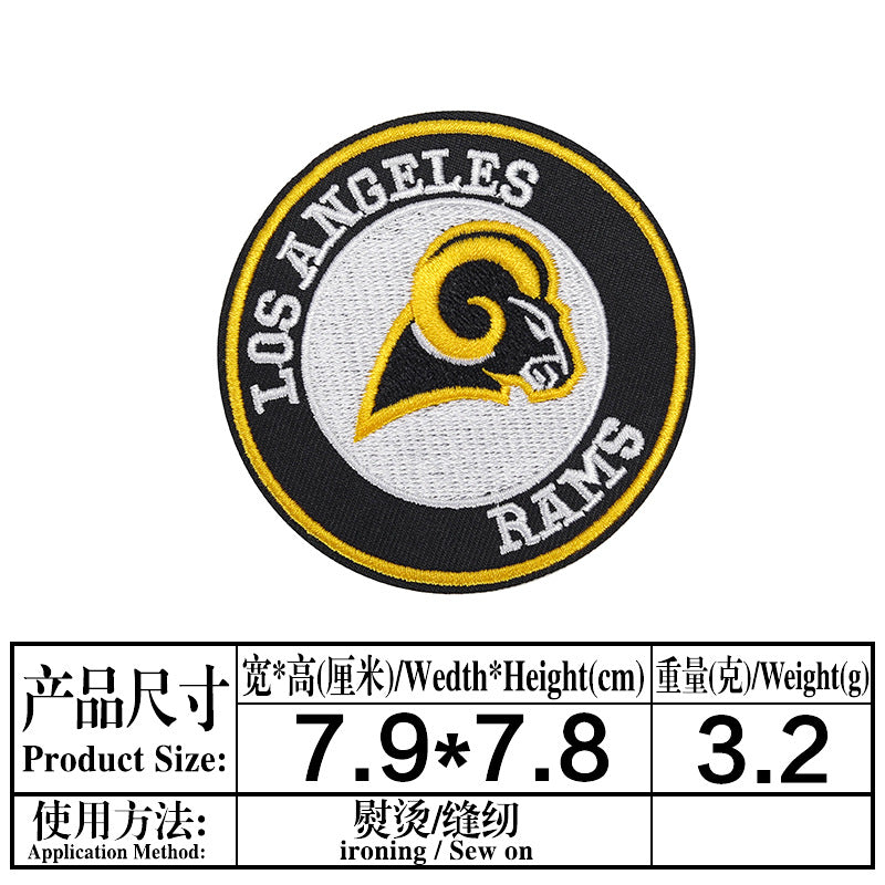 Wholesale Colorful and diverse circular team emblem embroidery DIY Patches OLY Exclusive