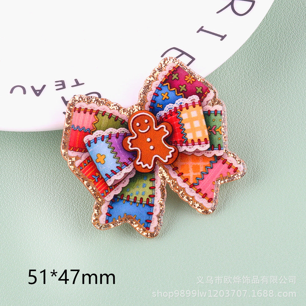 Wholesale 10pcs/pack Cute Cartoon Christmas Ornaments with Acrylic