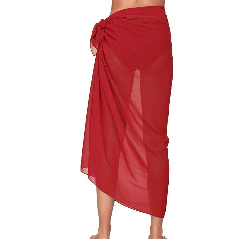 Wholesale Long Gauze Cover Up Chiffon Beach Wrap Dress