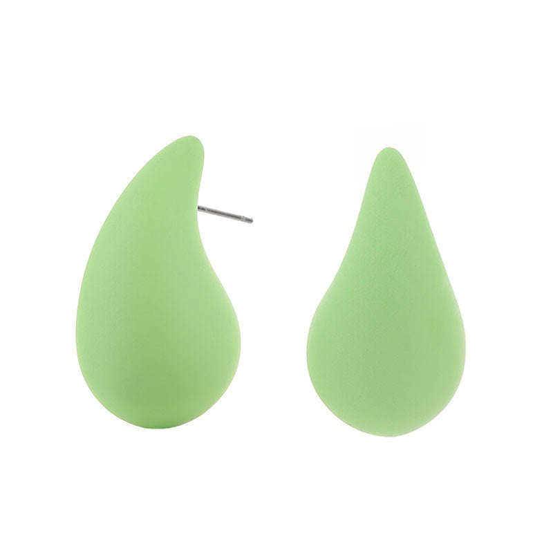 Wholesale Gut Acrylic Spray Paint Solid Color Ladies Earrings