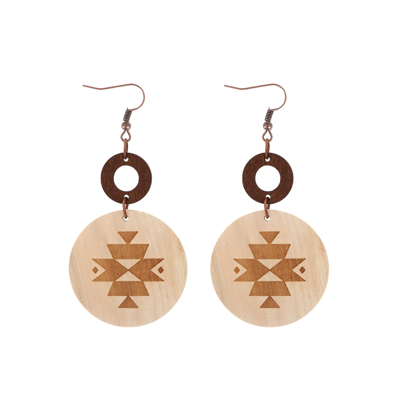 Wholesale  Sunflower Bee Cactus Wooden Earrings