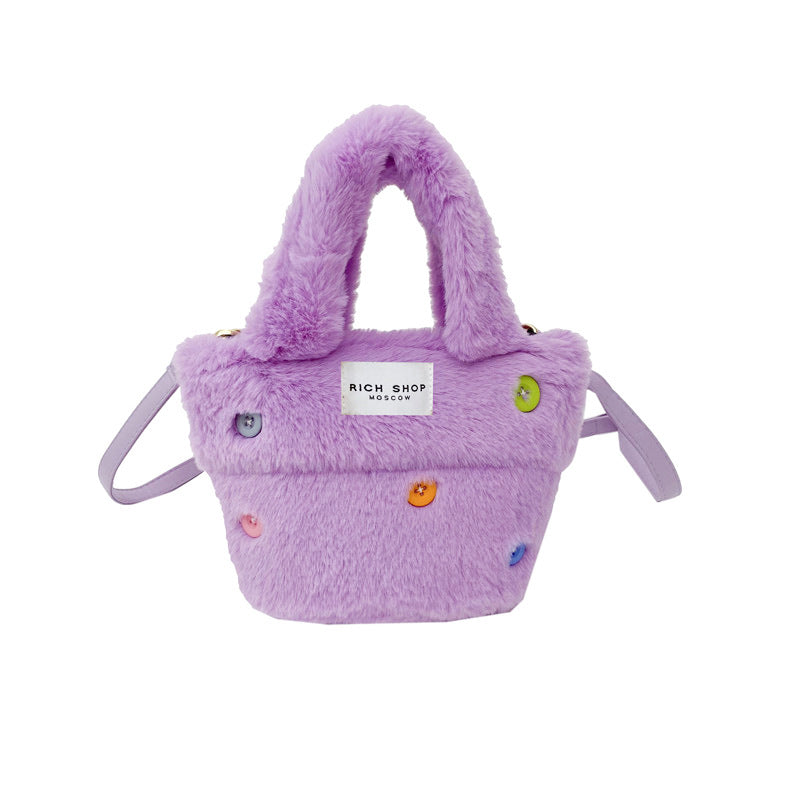 Wholesale Autumn and Winter Plush Crossbody Handbags