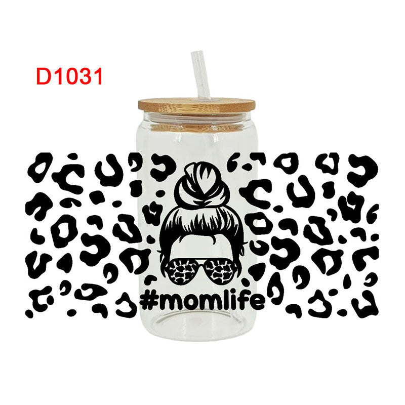 Wholesale Pink Girl Birthday Series 16oz Cup UV DTF Wraps