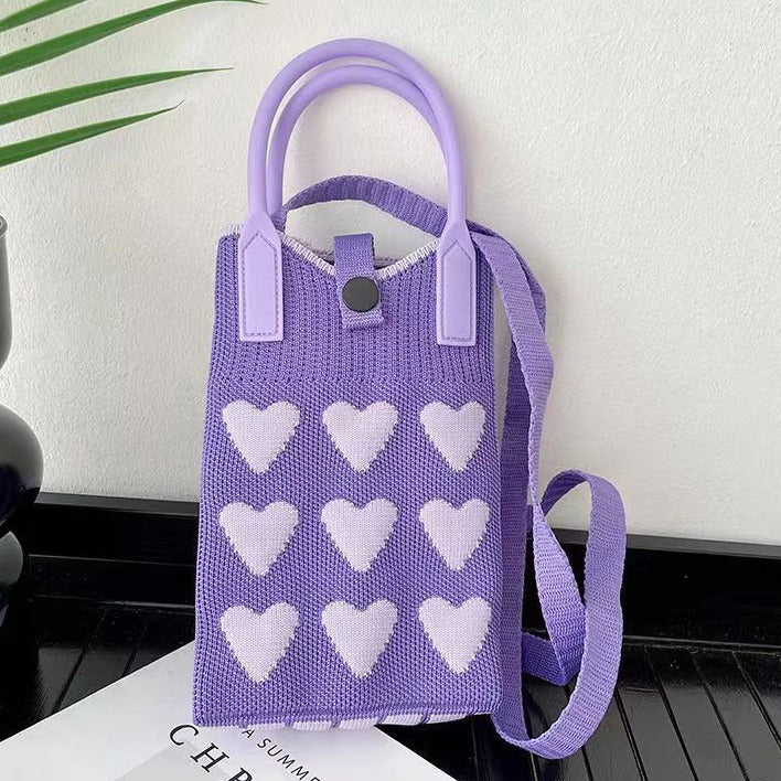 Wholesale Knitted Versatile Sweet Crossbody Handbags