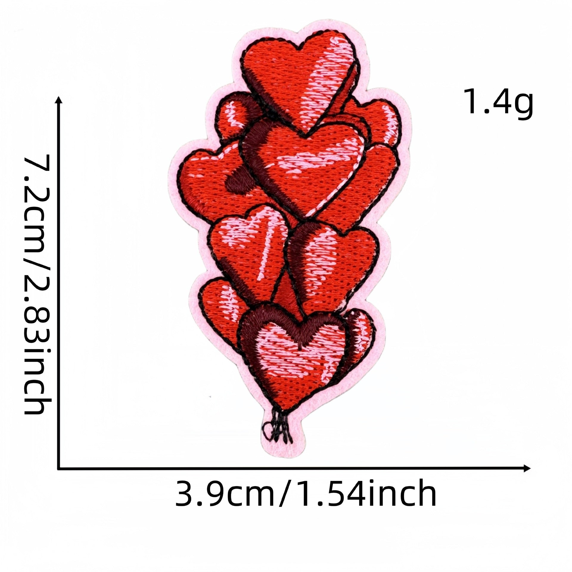 Wholesale Valentine' s Day Pink Love Cartoon Embroidery DIY Patches