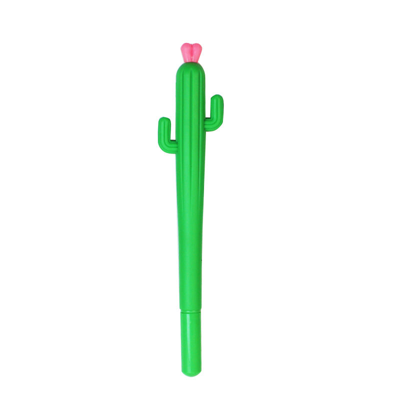 Wholesale Cute Cartoon Stress Relief Pen Cactus Soft Gel Pen