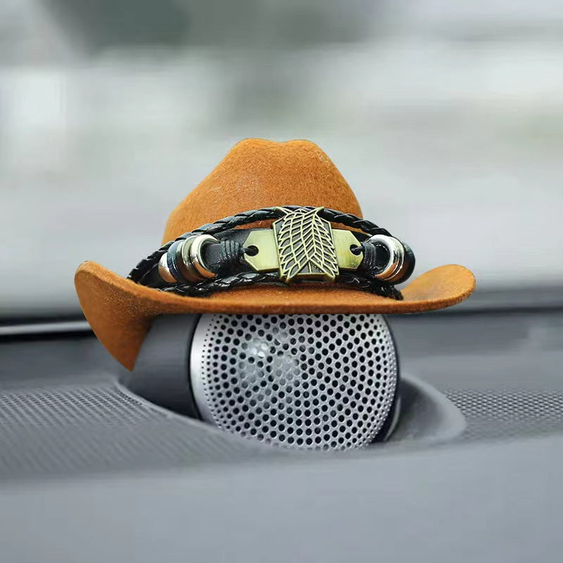 Wholesale Yama gentleman cowboy hat son mini pet hat birthday party hat weilai car 66 ornament hat