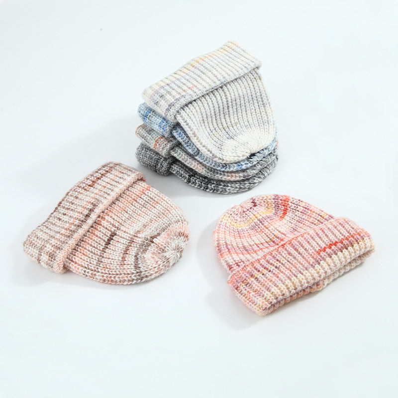 Wholesale Wool Gradient Cuff Knitted Beanie