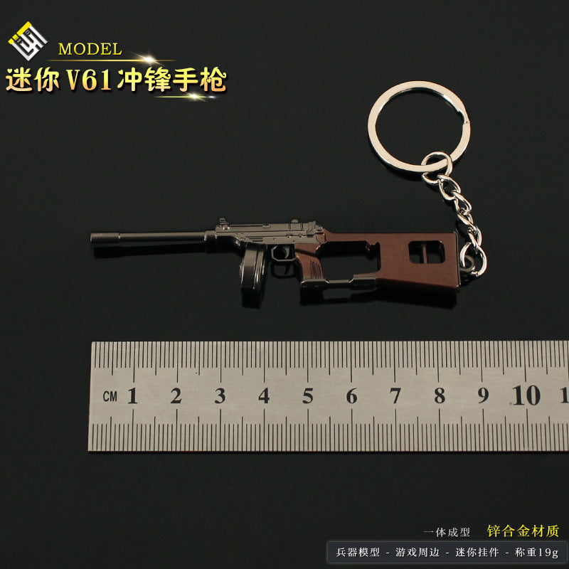 Wholesale Mini Pump Shotgun Sniper Rifle Alloy Model Keychain Pendant