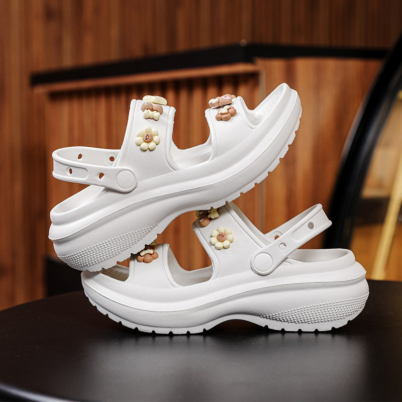 Wholesale Thick-soled Versatile Outerwear Heightening Beach Sandals